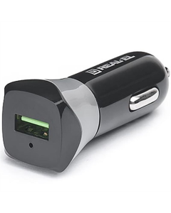 Автомобильное зарядное устройство REAL-EL CA-30 QC3.0 (1USBx3A) Черно-серый (Black Grey)