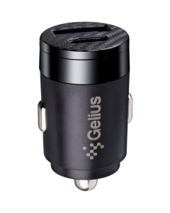 Автомобільний зарядний пристрій Gelius Inch Twix GP-CC010 USB+Type-C QC/PD (35 W) Чорний (Black)