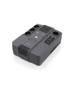 Джерело безперебійного живлення DIGITUS 600VA/360W, LED, RJ45, USB, 4xSchuko+3xC13 Чорне (Black)