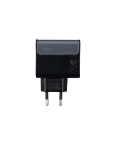 Зарядное устройство Hoco CS75A 1USB/2Type-C PD70W Черное (Midnight Black)