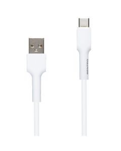 USB кабель Senteo SL-03 Soft Silicone Type-C 1м Білий (White)