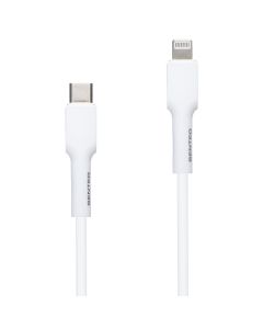 USB кабель Senteo SL-03 Soft Silicone Type-C to Lightning 1м Білий (White)
