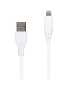 USB кабель Senteo SL-05 Foamed Silicone Lightning 1м Білий (White)