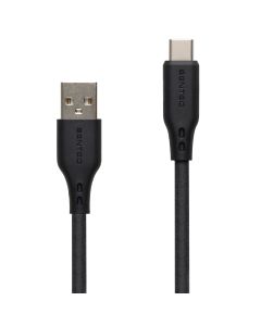 USB кабель Senteo SL-05 Foamed Silicone Type-C 1м Чорний (Black)