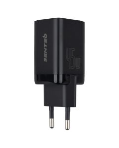 Зарядний пристрій Senteo Z-12 2Type-C PD3.0 45W GaN Super Fast charge Чорний (Black)
