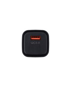 Зарядний пристрій Senteo S-01 1USB 18W/QC3.0 Чорний (Black)
