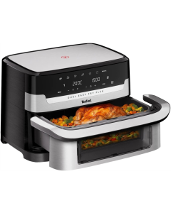 Мультипіч Tefal Dual Easy Fry Flex EY922DE0 Чорна/Срібна (Black/Grey)