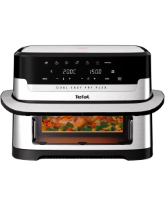 Мультипіч Tefal Dual Easy Fry Flex EY922DE0 Чорна/Срібна (Black/Grey)