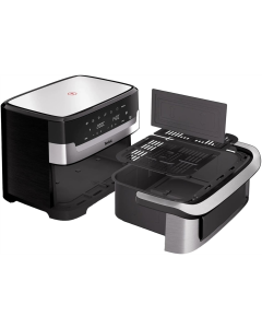 Мультипіч Tefal Dual Easy Fry Flex EY922DE0 Чорна/Срібна (Black/Grey)