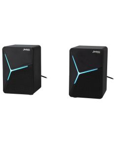 Колонки мультимедійні Jedel S-553 LED 2x3W Чорні (Black)