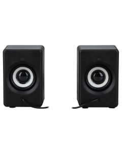 Колонки мультимедійні Jedel S-553 LED 2x3W Чорні (Black)