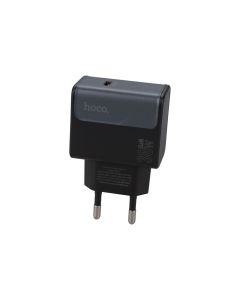 Зарядное устройство Hoco CS72A 1Type-C PD 30W + кабель Type-C to Type-C Черный (Black)