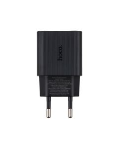Зарядное устройство Hoco CS84A Excellent с цифровым дисплеем 1USB/1Type-C 30W Черное (Black)