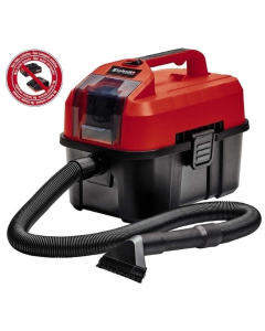 Пилосос акумуляторний Einhell TE-VC 18/10 Li - Solо PXC 18В Чорний Червоний (Black Red)