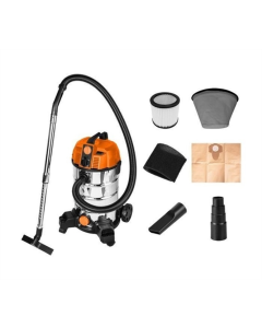 Пилосос професійний Neo Tools 04-739 Чорний Сірий (Black Grey)