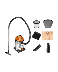 Пилосос професійний Neo Tools 04-738 Чорний Сірий (Black Grey)