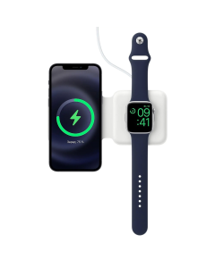 Зарядний пристрій бездротовий Apple MagSafe Duo Charge (MHXF3) Білий (White)