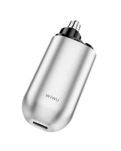 Электробритва портативная WIWU Wi-SH005 3 в 1 набор для бритья джентльмена Серебристая (Silver)