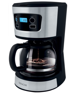Кавоварка крапельна Sencor SCE 3700BK Чорна Сіра (Black Grey)