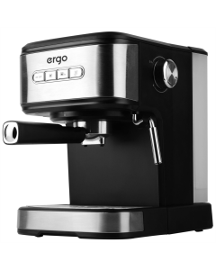 Кавоварка ріжкова Ergo CE7700 Чорна Срібна (Black Silver)