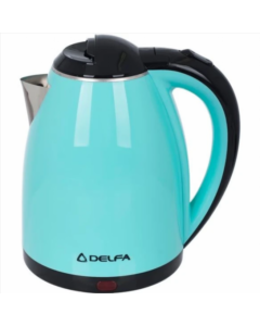 Електрочайник Delfa DK3530X метал Блакитний (Blue)