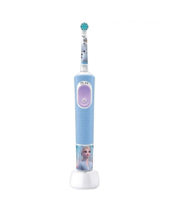 Электрическая детская зубная щетка Braun Oral-B Pro Kids D103.413.2KX Frozen Голубая (Blue)