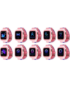 Детские умные часы AmiGo GO004 Splashproof Camera + LED Розовый (Pink)