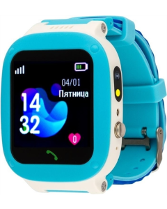 Дитячий смарт-годинник AmiGo GO004 Splashproof Camera + LED Синій (Blue)
