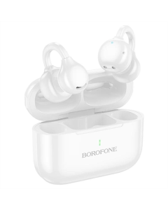 Беспроводные вкладыши Borofone BW95 Cancion clip-on TWS Белые (White)