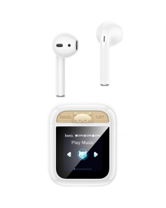Беспроводные вкладыши-наушники Hoco EW86 Cat TWS Белые (White)