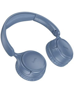 Беспроводные полноразмерные наушники Hoco W66 Wave Синие (Blue)