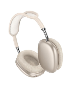 Беспроводные полноразмерные наушники Hoco W65 Happy Бежевые (Звезда)