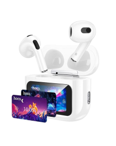 Беспроводные вкладыши наушники Hoco EW81 Elegant с сенсорным экраном ANC TWS Белые (White)