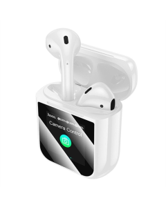 Беспроводные вкладыши наушники Hoco EW80 Magnificent с сенсорным экраном TWS Белые (White)