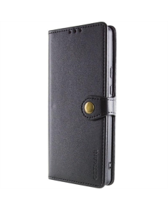 Чехол кейс для Motorola Moto G06 GETMAN Gallant (PU) Черный (Black)