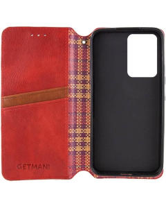 Чохол кейс для Motorola Moto G06 GETMAN Cubic (PU) Червоний (Red)