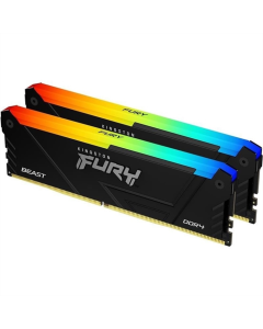 Модуль пам'яті DDR4 2x16GB/3200 Kingston Fury Beast RGB (KF432C16BB12AK2/32WP) Чорний (Black)