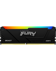 Модуль пам'яті DDR4 2x8GB/3200 Kingston Fury Beast RGB (KF432C16BB2AK2/16WP) Чорний (Black)
