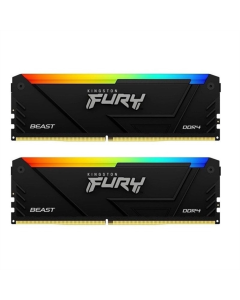 Модуль пам'яті DDR4 2x8GB/3200 Kingston Fury Beast RGB (KF432C16BB2AK2/16WP) Чорний (Black)