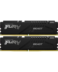 Модуль пам'яті DDR5 2x16GB/5200 Kingston Fury Beast Black (KF552C40BBK2-32) Чорний (Black)