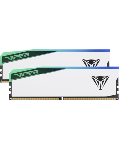 Модуль пам'яті DDR5 2x24GB/7000 Patriot Viper Elite 5 RGB (PVER548G70C32KW) Білий (White)