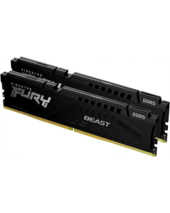 Модуль пам'яті DDR5 2x32GB/6000 Kingston Fury Beast (KF560C36BBEK2-64) Чорний (Black)