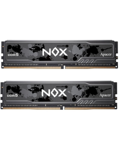 Модуль пам'яті DDR5 2x16GB/5600 Apacer NOX (AH5U32G56C522MBAA-2) Чорний (Black)