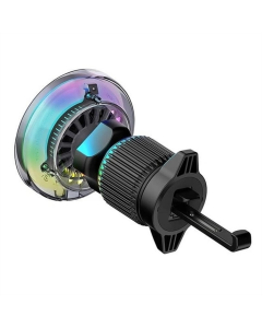 Автодержатель с беспроводным зарядным устройством WIWU CH-324 Aurora Qi2 Черный (Black)