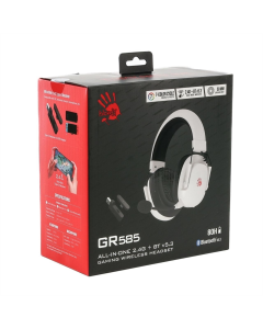 Беспроводные полноразмерные наушники Bloody GR585 Белые (White)