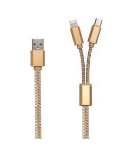 USB кабель LDNIO Micro-USB/Lightning