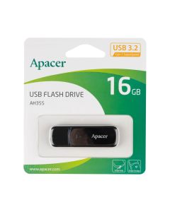 USB Флеш Apacer AH355 (USB 3.0) 16Gb Чорна (Black)