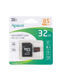 Карта памяти MicroSD Apacer 32Gb Class 10 UHS-1 + адаптер