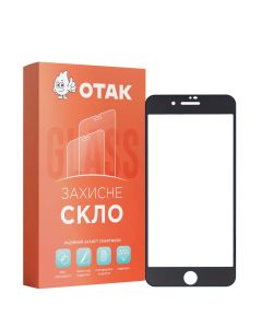 Захисне скло для iPhone 7/8 Plus 3D Чорне (Black)