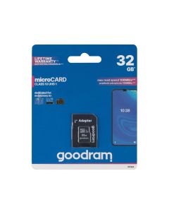 Карта памяти MicroSD Goodram 32Gb Class 10 UHS-1 + адаптер